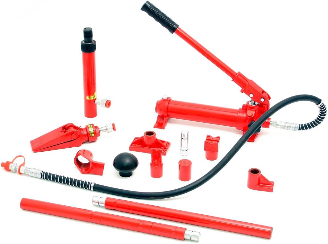 Wolf 4 Ton Power Hydraulic Body Frame Repair Kit Car Tool Set with Case