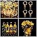 WEIERJIA 4Pack Micro LED String Lights Copper Wire Lights ;Battery Operated Portable Lights,Fairy Decor Rope Light for Christmas,Seasonal Decoration Home,Holiday, Party(Warm white,20 LEDs/7.2Feet)