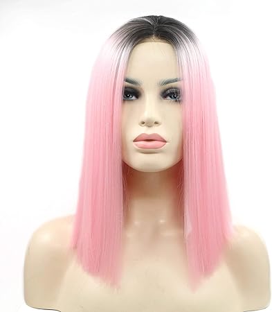 Amazon Co Jp Xinquan Wang グラデーションカラーショートヘア化学繊維フロントレースかつらセットピンクストレート Color Pink ビューティー Amazon Co Jp Xinquan Wang グラデーションカラーショートヘア化学繊維フロントレースかつらセットピンクストレート Color Pink ビューティー