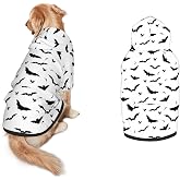 Halloween Ghost Dog Hoodie - Spooky Pet Cosplay Sweatshirt with Pocket, Comfortable Pullover Costume for Medium and Large Dogs