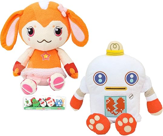 Amazon サンライズ プチ消しゴムセット付 ガラピコぷ ぬいぐるみ M お買得２体セット ぬいぐるみ おもちゃ