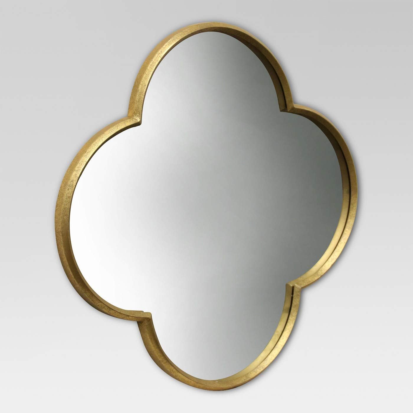 Quatrefoil Decorative Wall Mirror Gold Finish Threshold Amazon.co.uk