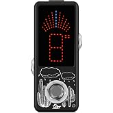 Iset Black Chromatic Tuner Pedal Tuner For Guitar Bass Violin And More Music Instruments