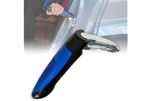 Verynewbee Portable Vehicle Support Handle, Car Door Latch Assist Grab Bar, Elderly Automotive Door Assist Handle, Standing Mobility Aid for Car with Glass Breaker (Blue)