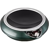 Abangdun Induction Wok Cooktop Induction Burner 1700W/85V~120V Electric Wok Curved Surface Electronic Cooker Concave Stoves