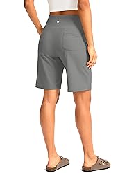 Women's Bermuda Long Shorts with Pockets High