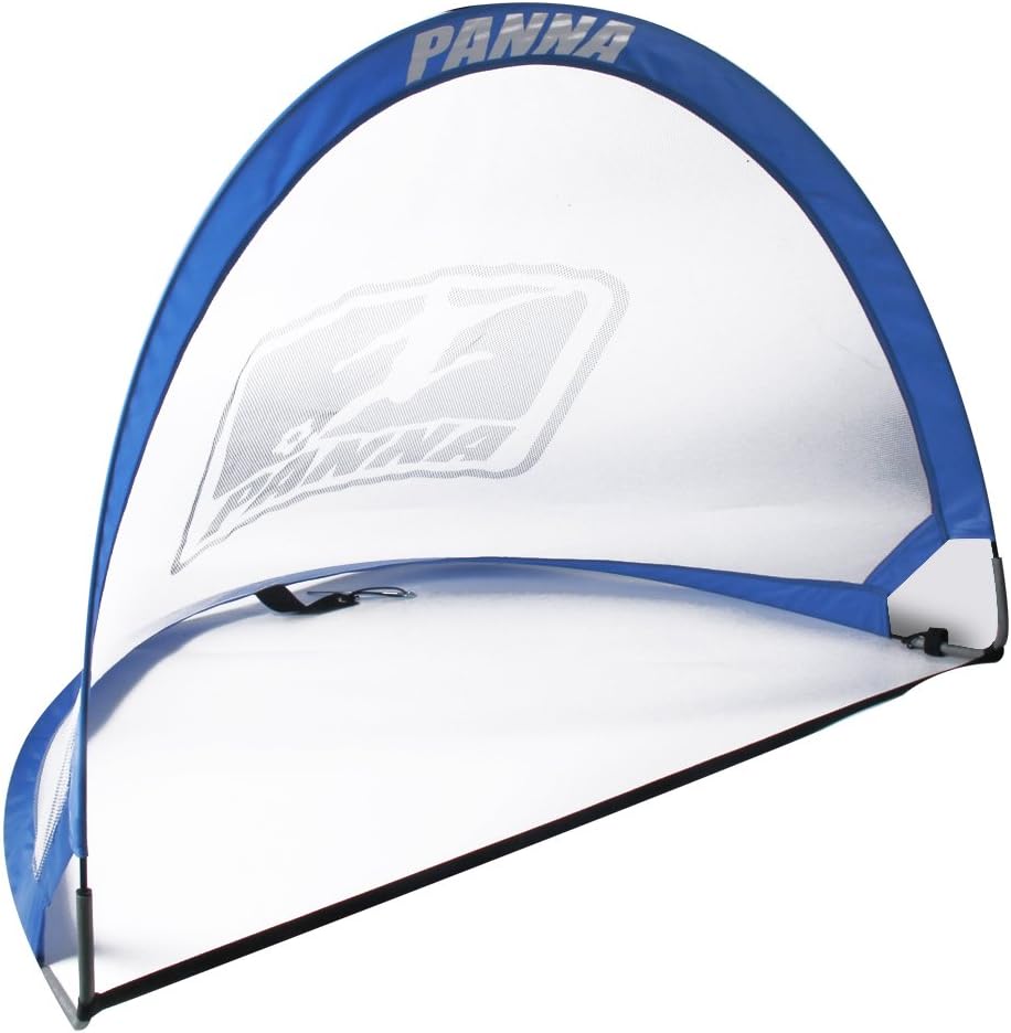 Panna Pop-up Soccer Foldable Goals (Pair) - Set of 2 Twistable Portable Goals with Carry Bag. Trademark PANNA OLE 019
