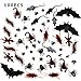 XONOR 100 Pieces Plastic Realistic Bugs - Fake Cockroaches, Spiders, Scorpions, Ants, Geckoes, Centipedes, Mice, Flies, Bats for Halloween Party Favors and Decoration