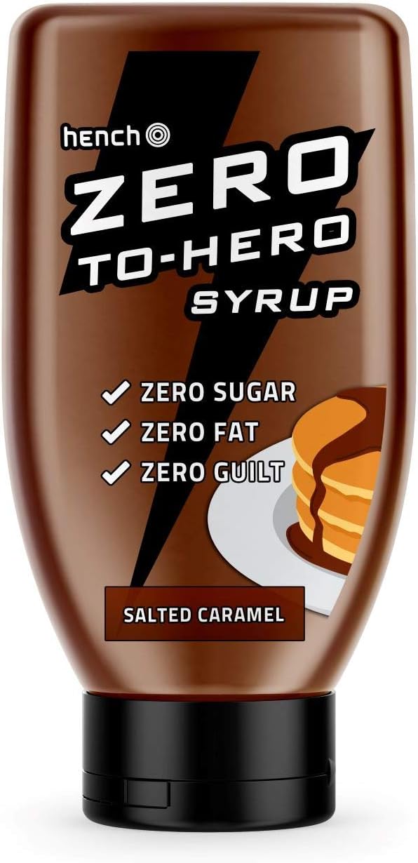 Hench Zero-to-Hero Syrup - Calorie Free, Sugar Free, Fat Free (Salted Caramel)