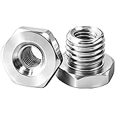 Indanpow A-98625 5/8"-11 Small Angle Grinder Adapter fit M10 x 1.50 Arbors | Angle grinder adapter, replaces A-98625, converts 5/8"-11 to M10 x1.5 arbors, 2-pack for power tool conversion