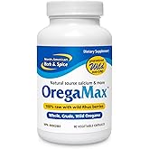 NORTH AMERICAN HERB & SPICE OregaMax - 90 Vegi Capsules - Healthy Digestive & Immune Support - Oreganol P73 Oregano Oil Supplement with Garlic & Onion - Non-GMO - 90 Servings