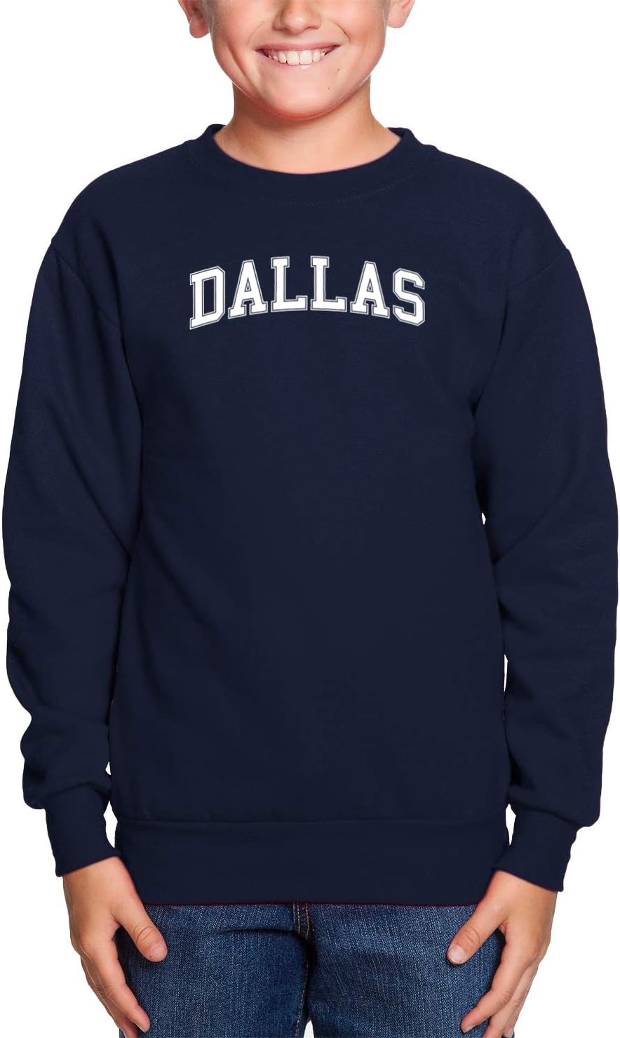 Haase Unlimited Dallas - State Proud Strong Pride Toddler Fleece Crewneck Sweater