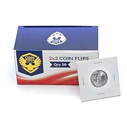 1000 Nickel 2x2 Premium Cardboard Coin Flips Paper