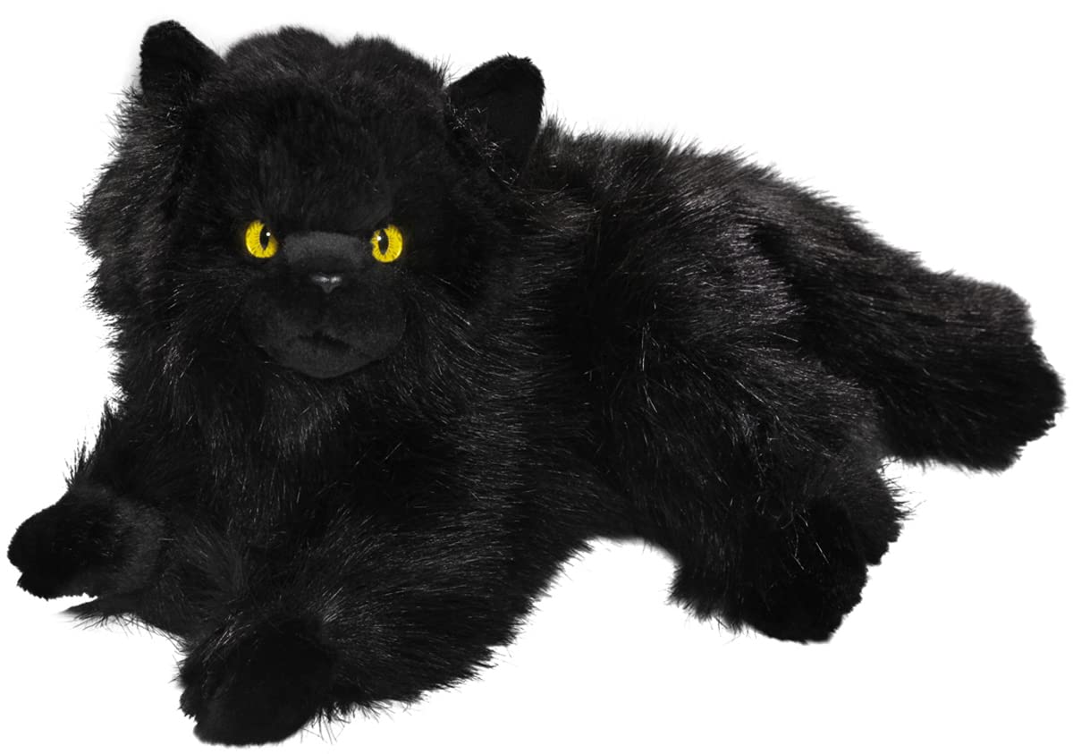 Carl Dick Cat, Persian black, 12 inches, 30cm, Plush Toy, Soft Toy 3474