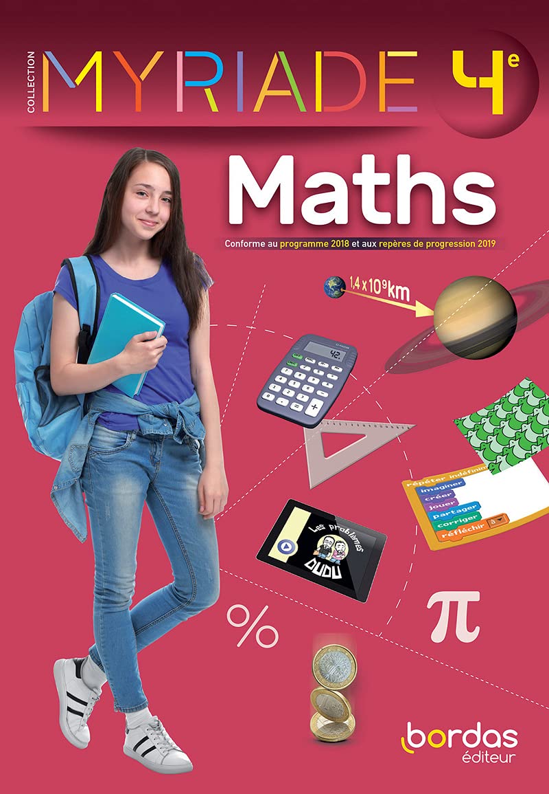 Myriade Maths 4e 2021 Manuel Eleve Cambon Maxime Gallien Virginie Herrmann Elodie Percot Stephane Soto Axelle Boullis Marc 9782047338186 Amazon Com Books