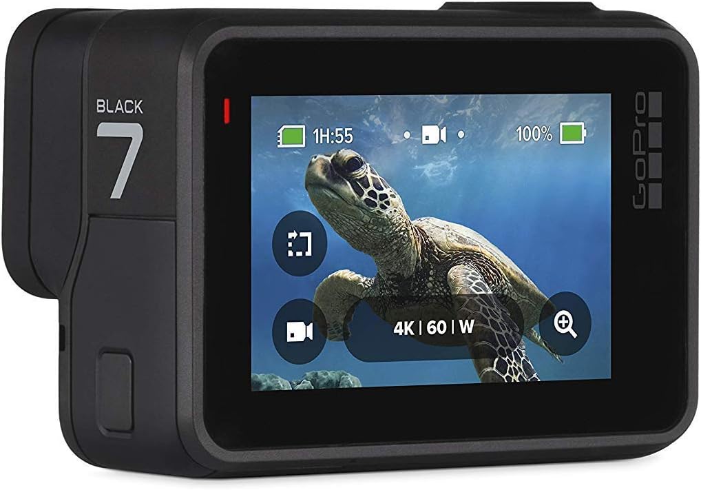 GoPro HERO7 Black - E-Commerce Packaging - Waterproof Digital Action Camera with Touch Screen 4K HD Video 12MP Photos Live Streaming Stabilization : Electronics
