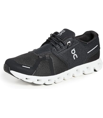Amazon.com | On Men's Cloud 5 Sneakers, Black/White, 8 Medium US