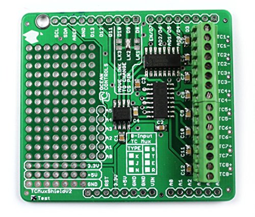 Electronics123.com, Inc. Arduino Thermocouple Multiplexer Shield (K - MAX31855K)