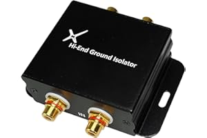 XtremPro Hi-end Ground Loop Noise Isolator/Filter for Car Audio/Home High-Fidelity System - Black (65042)