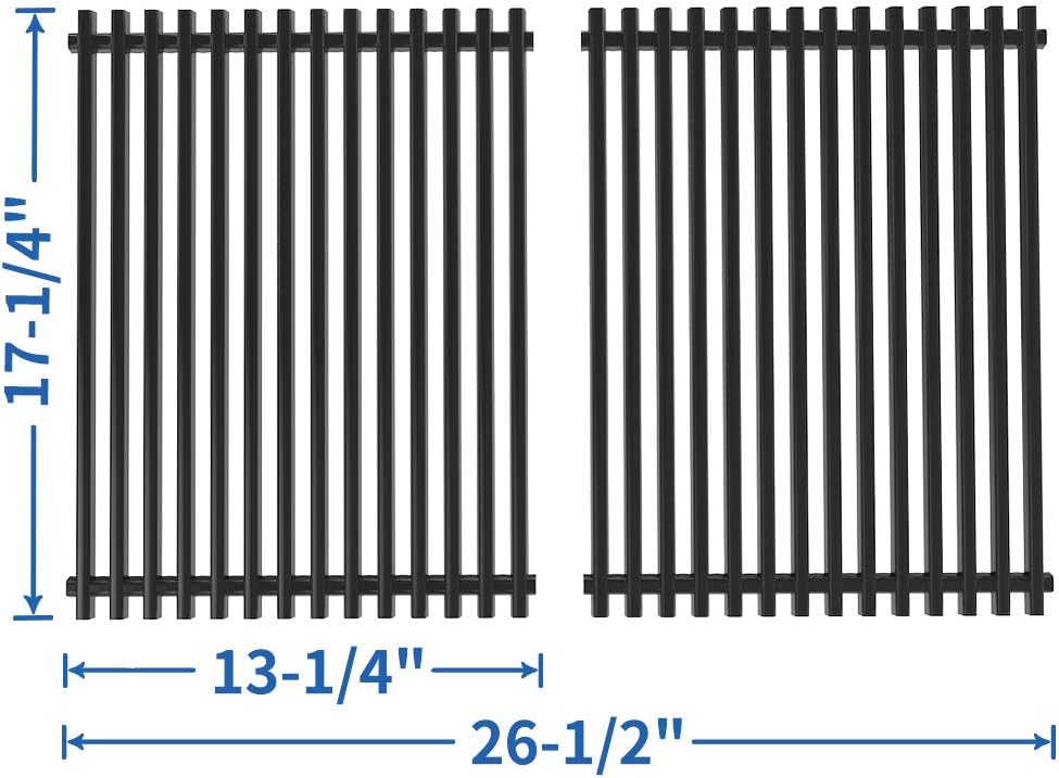 SHINESTAR Grill Grates Replacement for Nexgrill 720-0783E, Charbroil Classic 463411512, 463411911, Kenmore 122.16134110, Master Forge 1010037, 17x 13 Porcelain Steel Cooking Grates Parts