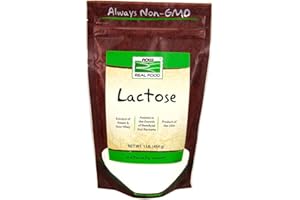 Now Foods Lactose Milk Sugar, 1 lb (Pack of 5)