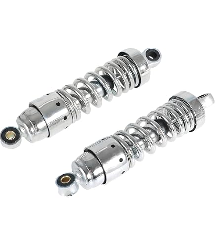 MPO Heavy Duty Short Black Bobber Shocks 10.5" For Honda VT750 Shadow Ace – Rear