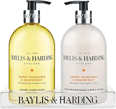 Baylis & Harding Sweet Mandarin & Grapefruit Hand Wash & Lotion Set - Vegan