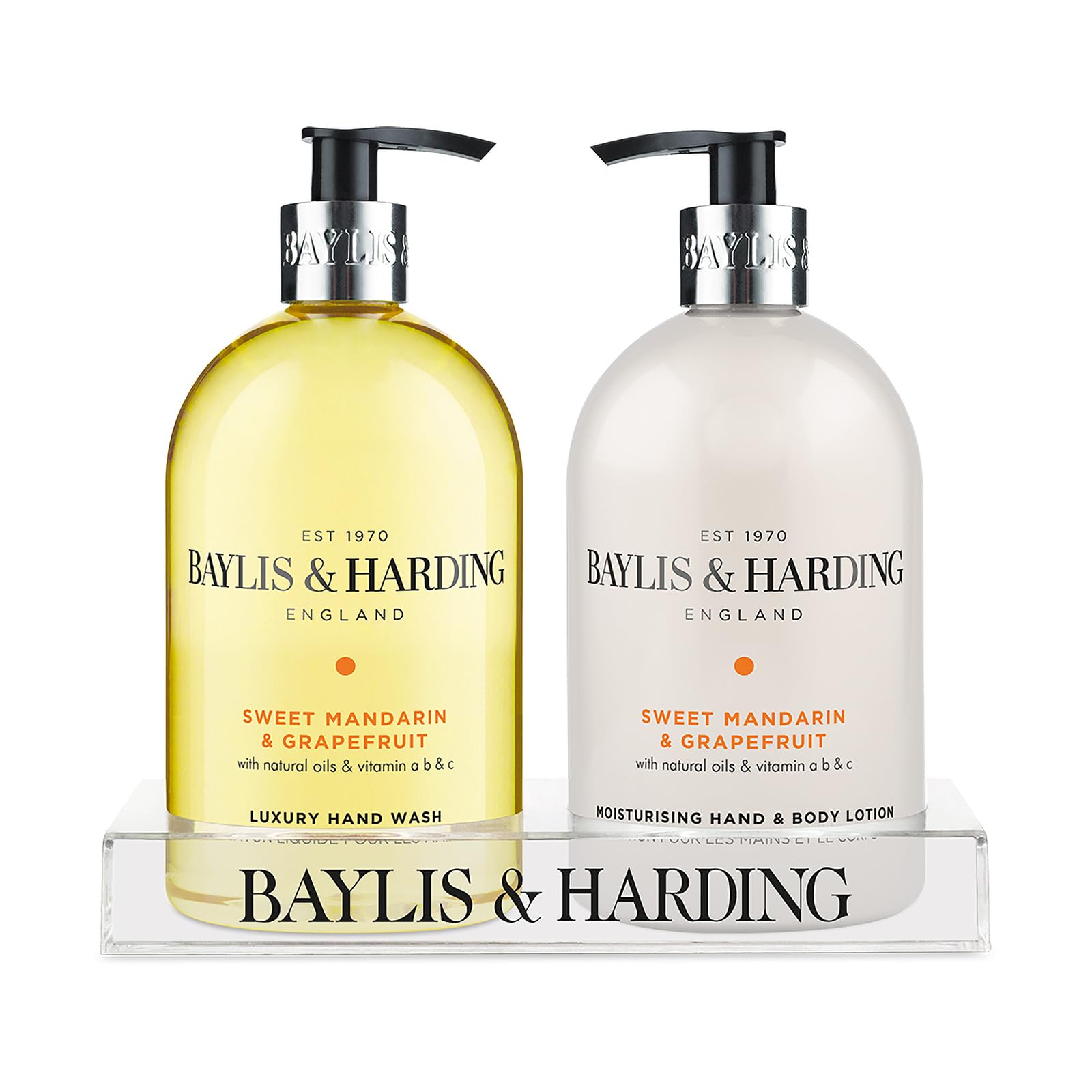 Baylis & Harding Sweet Mandarin & Grapefruit Hand Wash and Lotion Set (Pack of 1) - Vegan Friendly โ image 1