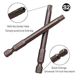 Sipery 10Pcs Torx Screwdriver Bit Sets Magnetic