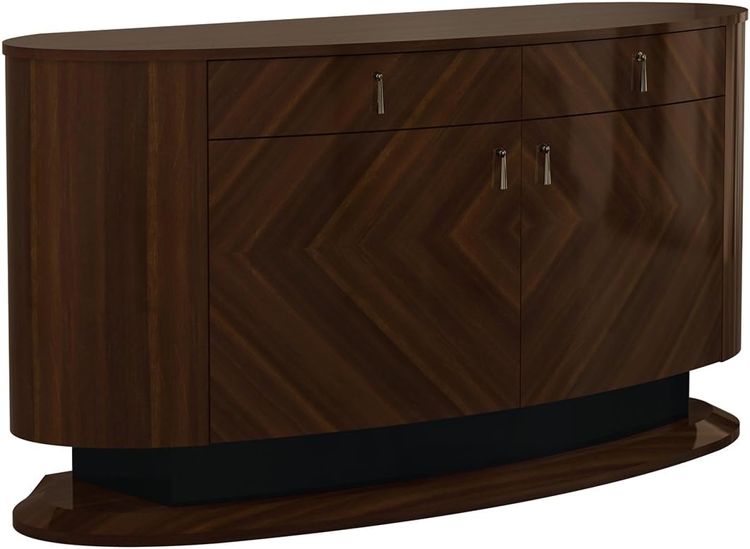 American Eagle Furniture Fernley Modern 2-Drawer 2-Door Dining Room Buffet, Walnut