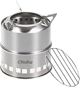 Ohuhu Rocket Stainless Steel Camping Stove Wood Alcohol Portable Outdoor Cooking view 1