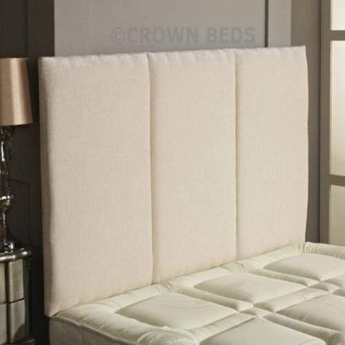 CROWNBEDSUK quality alton chenille headboard in 2ft6,3ft,4ft,4ft6,5ft,6ft Ivory, 2ft6 (small single) 26 — image 1