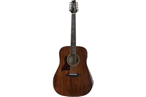 Sawtooth Mahogany Series Left-Handed 12-String Solid Mahogany Top Acoustic-Electric Dreadnought Guitar