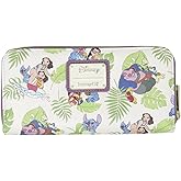 Loungefly Disney Lilo and Stitch Allover Print Zip Around Wallet