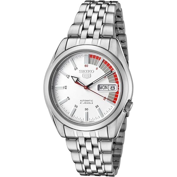 Amazon.com: Seiko Men's SNK355K 5 Automatic Silver Dial