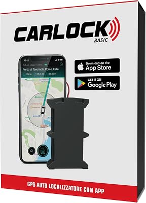 BASIC: Antifurto Auto, GPS Tracker in Tempo Reale con Sistema di Allarme tramite Smartphone, con Dispositivo e App, Preciso e Facile da Usare