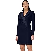 Adrianna Papell Crepe Tuxedo Sheath Dress, Ivory, 4