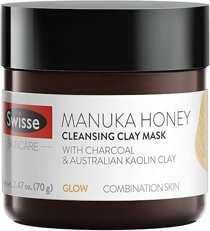 Download Swisse Natural Skincare Manuka Honey Australian Kaolin Clay Face Mask For Combination Skin Cleanses PSD Mockup Templates