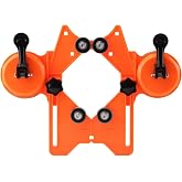 Drill Bit Hole Saw Guide, Adjustable Tile Hole Cutter Centering Locator Holder Jig Fixture for Ceramic,Tile,Glass(Orange)(COLOR:Orange)
