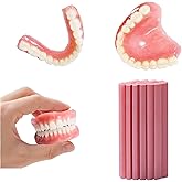 Gum Material for DIY Partial or Full Denture Fixing Missing Teeth,Key Material for Crafting Temporary Teeth Fake Teeth Improve Smile At Home