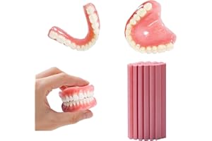 Gum Material for DIY Partial or Full Denture Fixing Missing Teeth,Key Material for Crafting Temporary Teeth Fake Teeth Improv