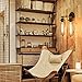 Vintage Wall Lamp Adjustable Industrial Rustic Wire Cage Wall Light Retro Style Indoor Lighting Fixture ;Moonkist (With 2 Light) (Bronze)