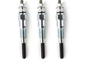 HIRINTOL 3PCS 16851-65510 16851-65512 Glow Plug Set for Kubota D722 D902 D905 D1005 D1105 V1505 V1305 Engine