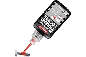 HANNAERA High Strength Thread Locker 271, Locktight & Seal Nuts, Bolts, Fasteners and Metals, Red Threadlocker Against Losening and Leakage(50ml)