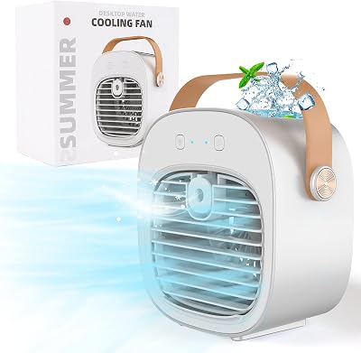 ConBlom Portable Air Cooler 2 in 1 Mini Personal Air Conditioner Humidifier