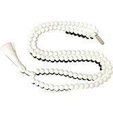 White Jade Mala Necklace (8mm Beads) - Peace, Harmony, and Healing for All Zodiac Signs