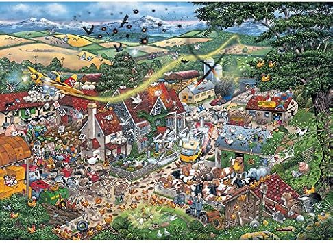 Amazon Com Gibsons I Love The Farmyard Jigsaw Puzzle 1000 Piece Puzzle Toys Games