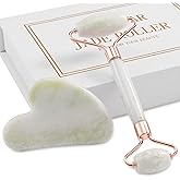 Jade Roller for Face, Facial Roller Massager Skin Care Tool, Gua Sha Facial Tools for Face, Neck, Eyes, Reduce Puffiness of The Skin