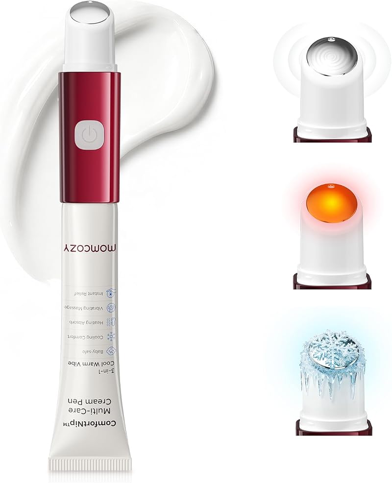 momcozy ComfortNip Multi-Care Nipple Cream Pen 3-in-1 Heat Cool Vibe