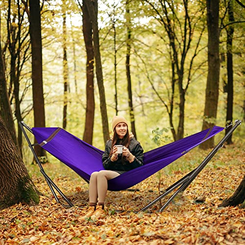 Tranquillo Double Hammock with Stand Included for 2 Persons/ Foldable